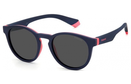 Gafas Junior - Polaroid Junior - PLD 8048/S - BR0 (M9) BLUE PINK // GREY POLARIZED