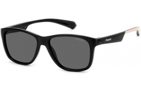 Gafas Junior - Polaroid Junior - PLD 8052/S - 9HT (M9) BLACK IVORY // GREY POLARIZED