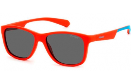 Gafas Junior - Polaroid Junior - PLD 8052/S - IWK (M9) MATTE RED BLUE // GREY POLARIZED