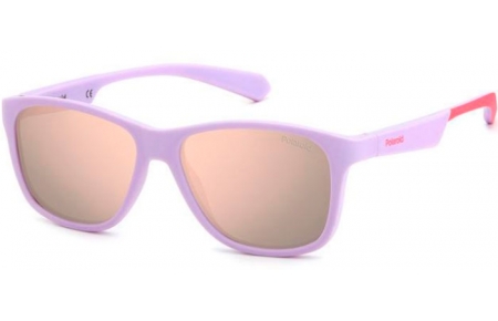 Gafas Junior - Polaroid Junior - PLD 8052/S - QCK (JQ) MATTE VIOLET PINK // ROSE GOLD MULTILAYER POLARIZED