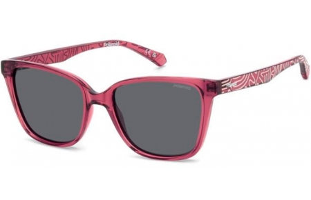 Gafas Junior - Polaroid Junior - PLD 8062/S - 8CQ (M9) CHERRY // GREY POLARIZED