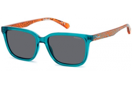 Gafas Junior - Polaroid Junior - PLD 8063/S - TCF (M9) TURQUOISE // GREY POLARIZED