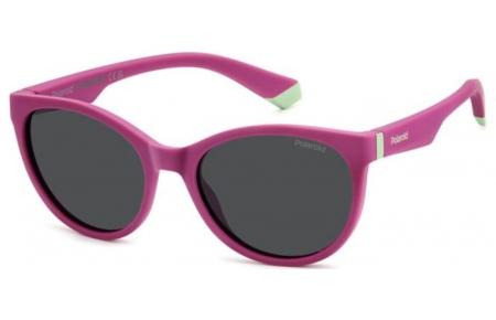 Gafas Junior - Polaroid Junior - PLD 8065/S - QHO (M9) CYCLAMEN // GREY POLARIZED