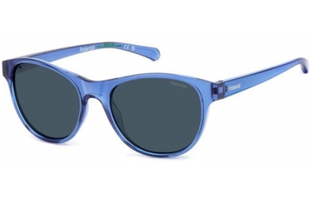 Gafas Junior - Polaroid Junior - PLD 8066/S - PJP (C3) BLUE // BLUE GREY POLARIZED