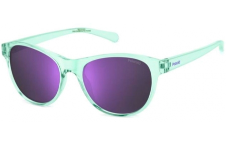 Gafas Junior - Polaroid Junior - PLD 8066/S - WK2 (MF) AQUA // VIOLET MIRROR POLARIZED