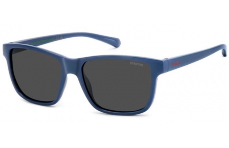 Gafas Junior - Polaroid Junior - PLD 8067/S - PJP (M9) BLUE // GREY POLARIZED