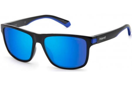 Gafas de Sol - Polaroid - PLD 2123/S - D51 (5X) BLACK BLUE // BLUE MIRROR POLARIZED