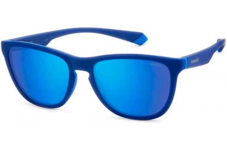 Lunettes de soleil - Polaroid - PLD 2133/S - ZX9 (5X) BLUE AZURE // GREY BLUE MIRROR POLARIZED