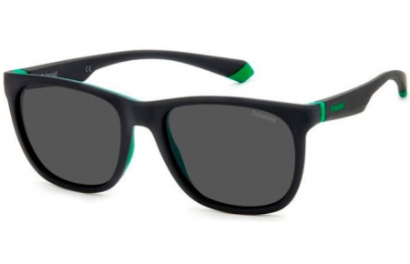 Gafas de Sol - Polaroid - PLD 2140/S - 3OL (M9) MATTE BLACK GREEN // GREY POLARIZED