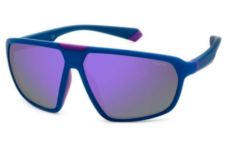 Gafas de Sol - Polaroid - PLD 2142/S - 802 (MF) SEMI MATTE BLUE VIOLET AZURE // VIOLET MIRROR POLARIZED