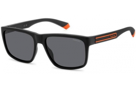 Gafas de Sol - Polaroid - PLD 2149/S - 8LZ (M9) BLACK ORANGE // GREY POLARIZED