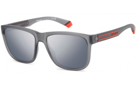 Gafas de Sol - Polaroid - PLD 2155/S - RIW (EX) MATTE GREY // GREY SILVER FLASH POLARIZED