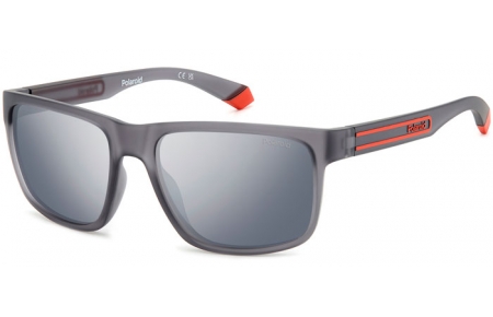 Gafas de Sol - Polaroid - PLD 2157/S - RIW (EX) MATTE GREY // GREY SILVER FLASH POLARIZED