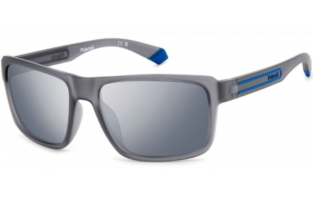 Gafas de Sol - Polaroid - PLD 2158/S - RIW (EX) MATTE GREY // GREY SILVER FLASH POLARIZED