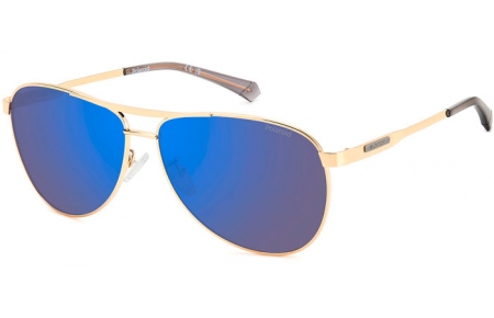 Gafas de Sol - Polaroid - PLD 2160/G/S/X - J5G (5X) GOLD // GREY BLUE MIRROR POLARIZED