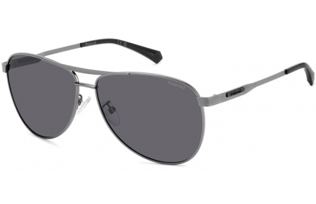 Gafas de Sol - Polaroid - PLD 2160/G/S/X - KJ1 (M9) DARK RUTHENIUM // GREY POLARIZED