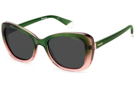 Gafas de Sol - Polaroid - PLD 4132/S/X - IWB (M9) GREEN PINK // GREY POLARIZED