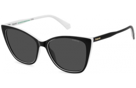 Gafas de Sol - Polaroid - PLD 4181/S - 80S (M9) BLACK WHITE // GREY POLARIZED