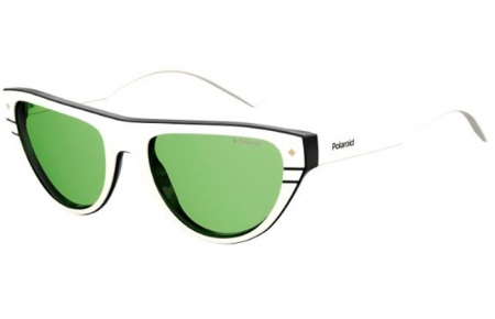 Gafas de Sol - Polaroid Premium - PLD 6087/S/X - 0XR (UC) IVORY BLACK // GREEN POLARIZED