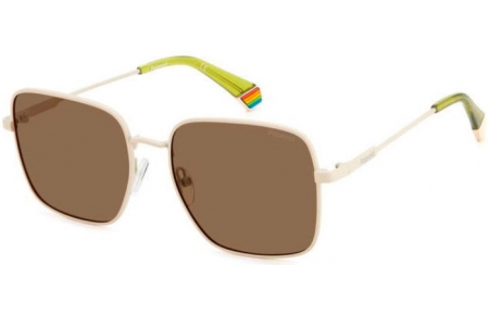 Gafas de Sol - Polaroid - PLD 6194/S/X - Z1P (SP)  MATTE IVORY // BRONZE POLARIZED