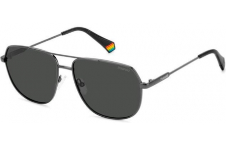 Gafas de Sol - Polaroid - PLD 6195/S/X - KJ1 (M9) DARK RUTHENIUM // GREY POLARIZED