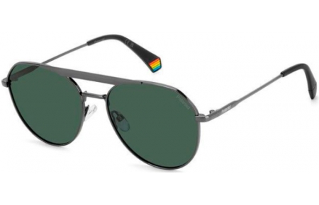 Gafas de Sol - Polaroid - PLD 6211/S/X - KJ1 (UC) DARK RUTHENIUM // GREEN POLARIZED