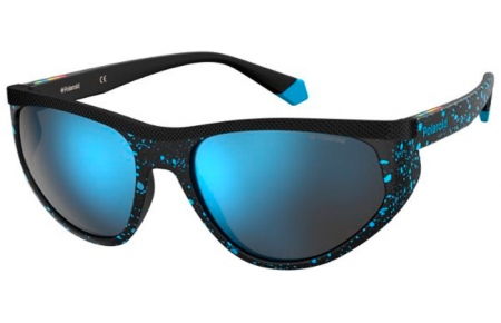 Gafas de Sol - Polaroid - PLD 7032/S - S6F (5X) BLUE PATTERNED // BLUE MIRROR POLARIZED