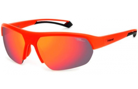 Lunettes de soleil - Polaroid - PLD 7048/S - 0Z3 (BG) MATTE RED //  RED MULTILAYER POLARIZED HIGHT CONTRAST