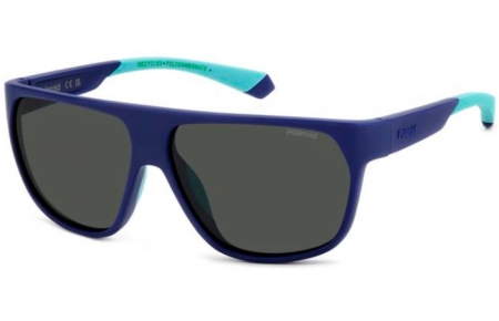 Gafas de Sol - Polaroid - PLD 7053/S - FLL (M9) MATTE BLUE // GREY POLARIZED