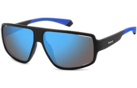 Gafas de Sol - Polaroid - PLD 7054/S - 0VK (5X) MATTE BLACK BLUE // BLUE MIRROR POLARIZED