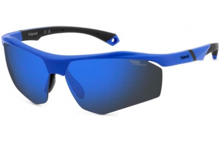 Gafas de Sol - Polaroid - PLD 7055/S - FLL (QG) MATTE BLUE // BLUE MIRROR POLARIZED HIGH CONTRAST