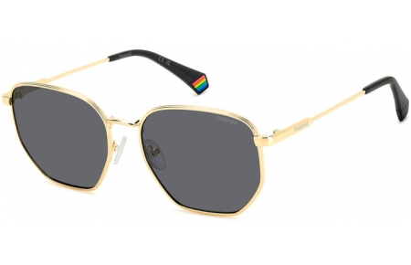 Gafas de Sol - Polaroid - PLD 6214/S/X - 2F7 (M9) GOLD GREY // GREY POLARIZED