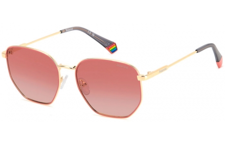 Gafas de Sol - Polaroid - PLD 6214/S/X - EYR (GC) GOLD PINK // RED GRADIENT POLARIZED