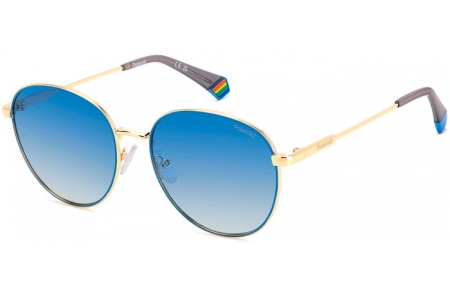 Gafas de Sol - Polaroid - PLD 6215/S/X - LKS (Z7) GOLD BLUE // BLUE GRADIENT POLARIZED