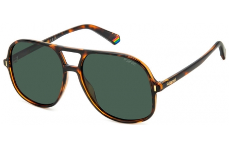 Gafas de Sol - Polaroid - PLD 6217/S - 086 (UC) DARK HAVANA // GREEN POLARIZED