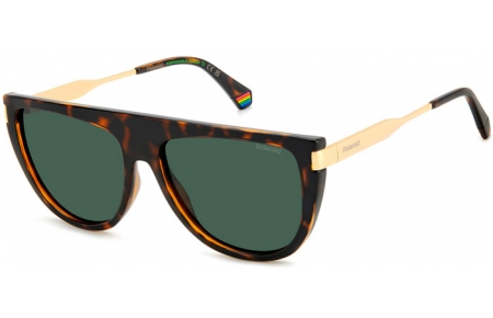 Gafas de Sol - Polaroid - PLD 6221/S/X - 086 (UC) HAVANA // GREEN POLARIZED