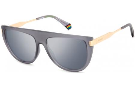 Gafas de Sol - Polaroid - PLD 6221/S/X - RIW (EX) MATTE GREY // GREY SILVER MIRROR POLARIZED