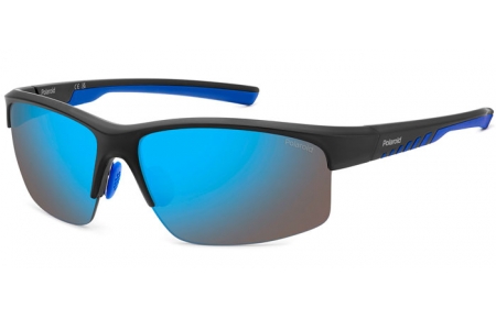 Gafas de Sol - Polaroid - PLD 7018/N/S - 0VK (5X) MATTE BLACK BLUE // BLUE MIRROR POLARIZED