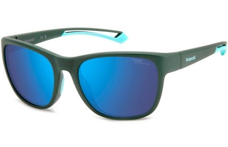 Gafas de Sol - Polaroid - PLD 7051/S - DLD (QG) MATTE GREEN // BLUE MIRROR POLARIZED HIGH CONTRAST