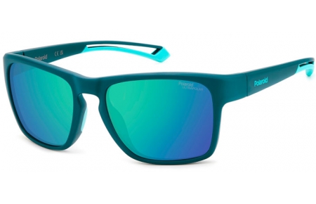 Gafas de Sol - Polaroid - PLD 7052/S - PYW (78) MATTE TEAL // GREEN MIRROR POLARIZED HIGH CONTRAST