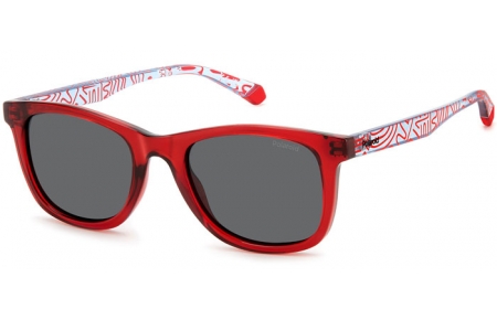 Gafas Junior - Polaroid Junior - PLD 8060/S - C9A (M9) RED // GREY POLARIZED