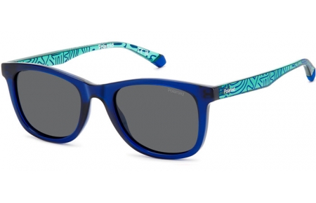 Gafas Junior - Polaroid Junior - PLD 8060/S - PJP (M9) BLUE // GREY POLARIZED