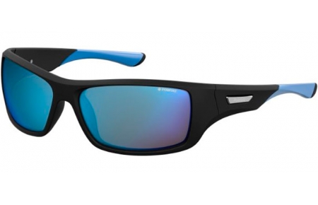 Gafas de Sol - Polaroid - PLD 7013/S - EL9 (5X) BLACK TURQUOISE // BLUE MIRROR POLARIZED