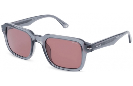 Gafas de Sol - Police - SPLN36 - 06A7  SHINY TRANSPARENT GREY // BROWN