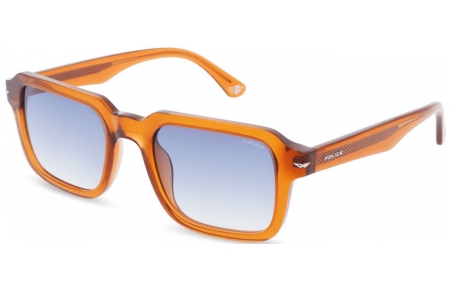 Gafas de Sol - Police - SPLN36 - 06A9  SHINY TRANSPARENT OCHRE // BLUE GRADIENT