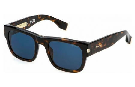 Gafas de Sol - Police - SPLP33 - 0722  SHINY DARK HAVANA // BLUE