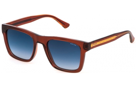 Gafas de Sol - Police - SPLP56  - 06PQ  TRANSPARENT BROWN // BLUE GRADIENT