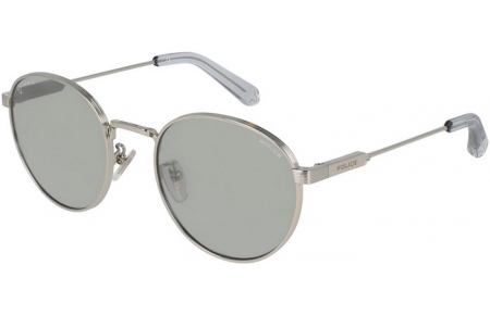 Gafas de Sol - Police - SPLA22 LEWIS HAMILTON - 579X  SHINY PALLADIUM // SMOKE GRADIENT SILVER MIRROR