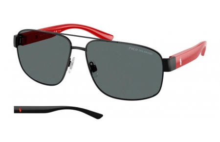 Gafas de Sol - POLO Ralph Lauren - PH3156 - 922381  SEMI SHINY BLACK // DARK GREY POLARIZED