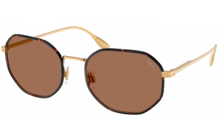 Gafas de Sol - POLO Ralph Lauren - PH3157 - 947773  SEMI SHINY GOLD // DARK BROWN